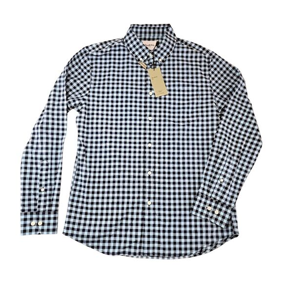 Goodfellow & Co Men’s Adaptive Button-Down Shirt | Navy & White | Size L | NWT - Picture 1 of 6